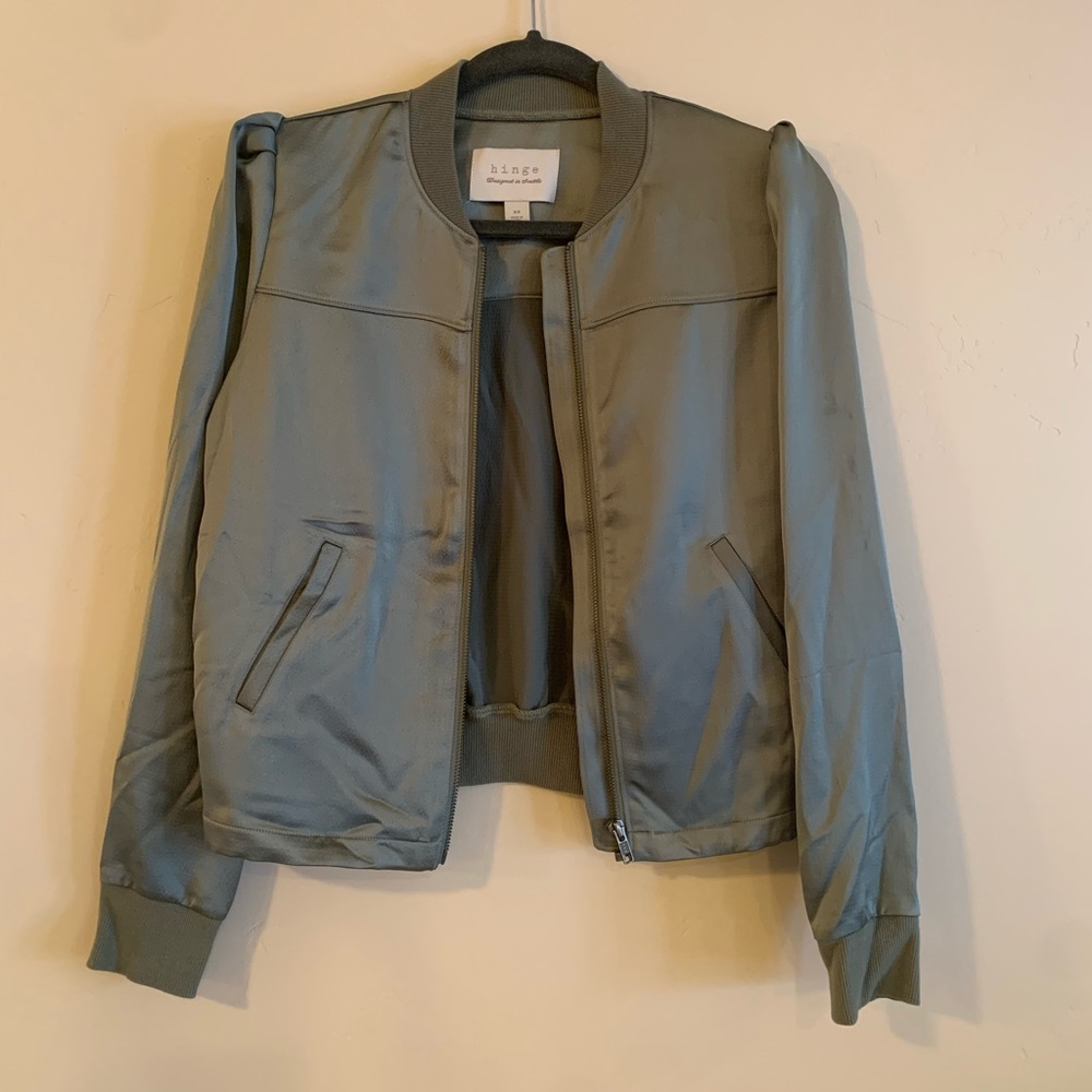 Hinge Satin Zip Jacket